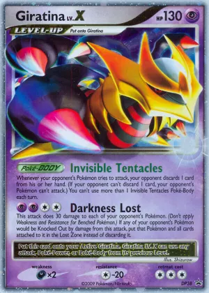 Giratina LV.X Pokémon DP Black Star Promos #DP38 Holo