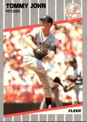 Tommy John 1989 Fleer Baseball #255