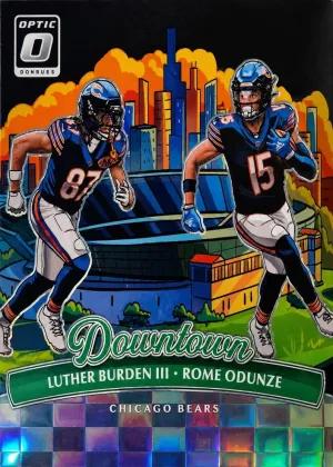 Luther Burden III / Rome Odunze 2025 Donruss Optic Downtown Duos Football Black Pandora #10