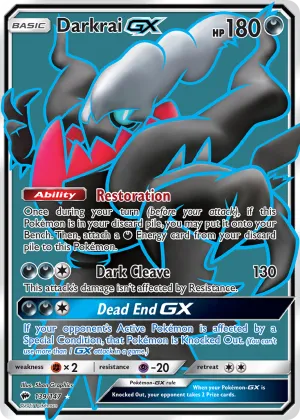 Darkrai-GX Pokémon Burning Shadows #139 Holo