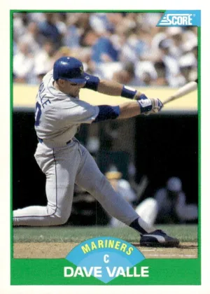 Dave Valle 1989 Score Baseball #27