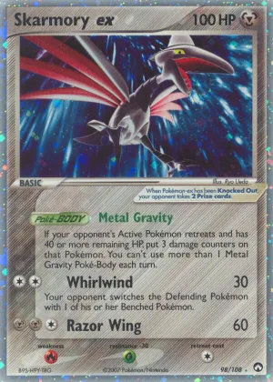 Skarmory ex Pokémon Power Keepers #98 Holo