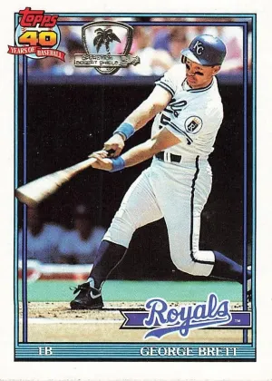 George Brett 1991 Topps Desert Shield Baseball #540