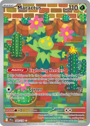 Maractus Pokémon Journey Together #160 Holo
