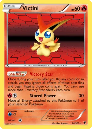 Victini Pokémon Noble Victories #14 Holo