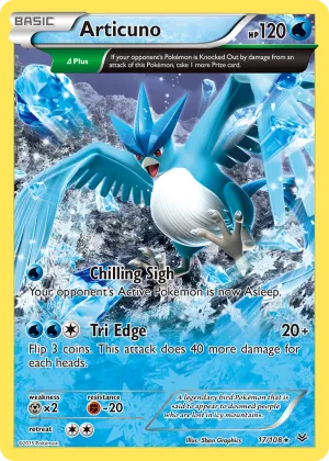 Articuno Pokémon Roaring Skies #17 Reverse Holo