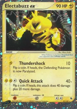 Electabuzz ex Pokémon Ruby & Sapphire #97 Holo