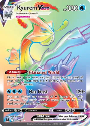 Kyurem VMAX Pokémon Lost Origin #197 Holo