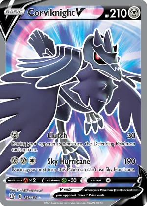 Corviknight V Pokémon Battle Styles #156 Holo