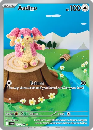 Audino Pokémon Black Bolt #151 Holo