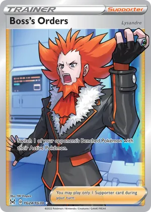 Boss's Orders Pokémon Lost Origin Trainer Gallery #TG24 Holo