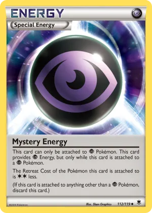Mystery Energy Pokémon Phantom Forces #112 Reverse Holo