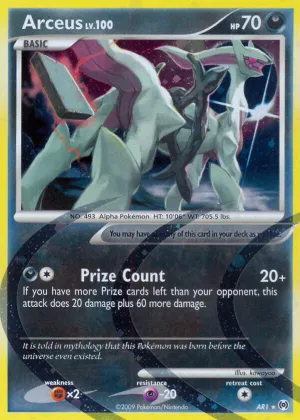 Arceus Pokémon Arceus #AR1 Holo