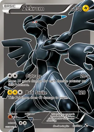 Zekrom Pokémon Black & White #114 Holo