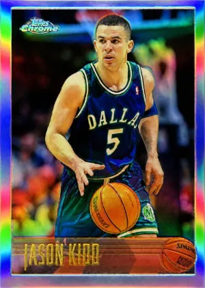 Jason Kidd 1996 Topps Chrome Basketball Refractor #5