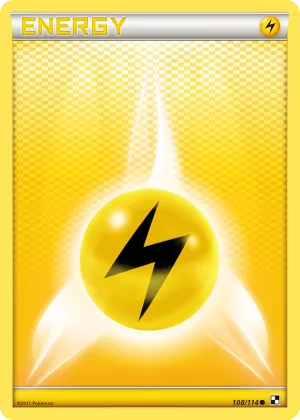 Lightning Energy Pokémon Black & White #108