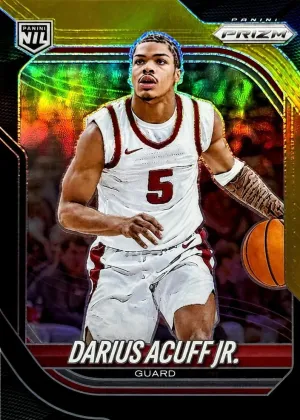 Darius Acuff Jr. 2025 Panini Prizm Basketball Black Gold #72