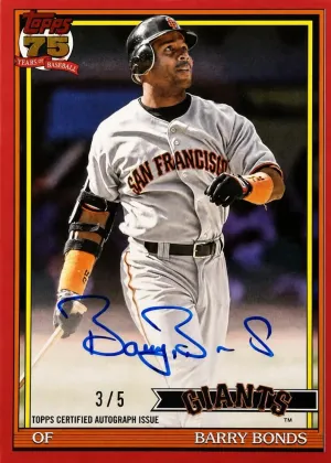 Barry Bonds 2026 Topps 1991 Topps Autographs Baseball Red #91A-BON