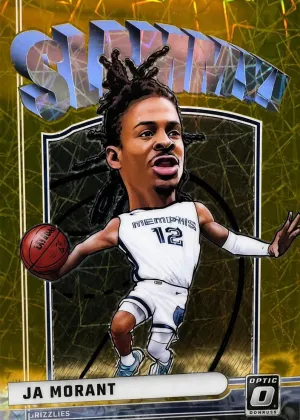 Ja Morant 2024 Donruss Optic Slammy! Basketball Gold #5
