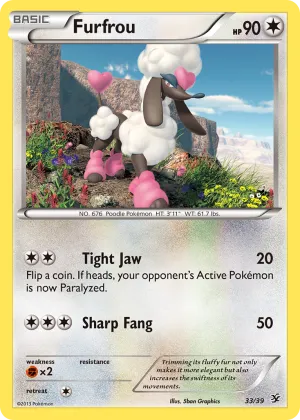 Furfrou Pokémon Kalos Starter Set #33
