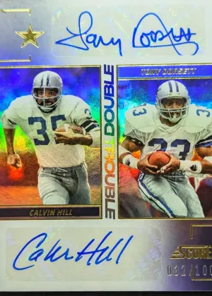 Calvin Hill / Tony Dorsett 2024 Panini Score Double Trouble Autographs Football #DT-HD