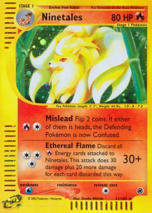 Ninetales Pokémon Expedition Base Set #21 Holo