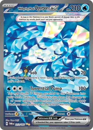 Wellspring Mask Ogerpon ex Pokémon Twilight Masquerade #213 Holo