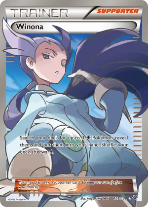 Winona Pokémon Roaring Skies #108 Holo
