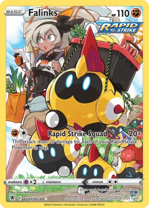 Falinks Pokémon Astral Radiance Trainer Gallery #TG07 Holo
