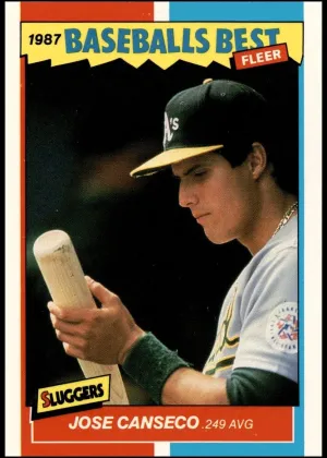 Jose Canseco 1987 Fleer Baseball's Best Baseball #8