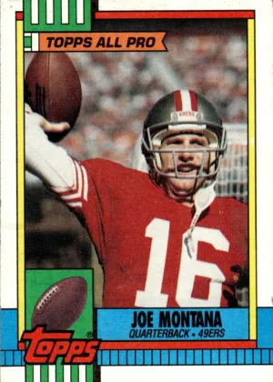 Joe Montana 1990 Topps All-Pro Football #13
