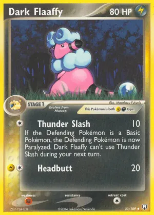 Dark Flaaffy Pokémon Team Rocket Returns #33 Reverse Holo