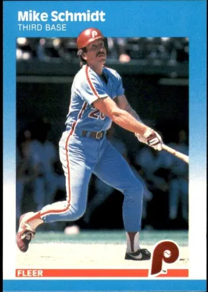Mike Schmidt 1987 Fleer Baseball #187