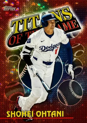 Shohei Ohtani 2026 Topps Titans Of The Game Baseball Red Foil #TOG-1
