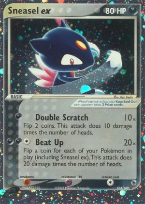 Sneasel ex Pokémon Ruby & Sapphire #103 Holo
