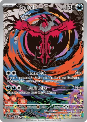 Yveltal Pokémon Paradox Rift #205 Holo
