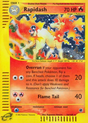 Rapidash Pokémon Expedition Base Set #26 Holo