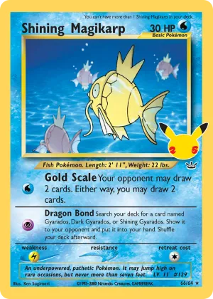 Shining Magikarp Pokémon Celebrations: Classic Collection #66 Holo