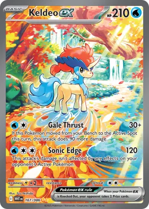 Keldeo ex Pokémon White Flare #167 Holo