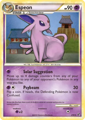 Espeon Pokémon HS—Undaunted #2 Holo