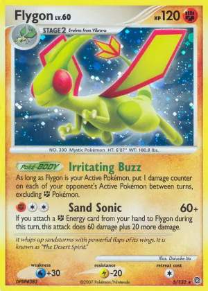 Flygon Pokémon Secret Wonders #5 Reverse Holo