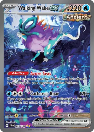 Walking Wake ex Pokémon Temporal Forces #205 Holo