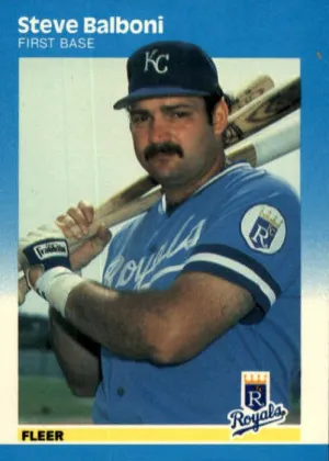 Steve Balboni 1987 Fleer Baseball #362