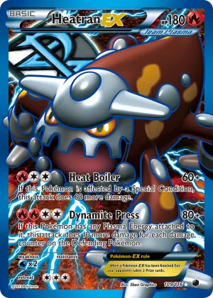 Heatran-EX Pokémon Plasma Freeze #109 Holo