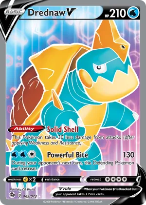 Drednaw V Pokémon Champion's Path #69 Holo