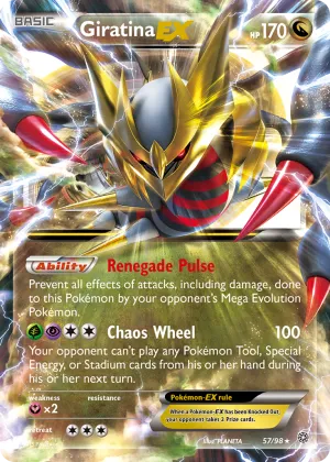 Giratina-EX Pokémon Ancient Origins #57 Holo