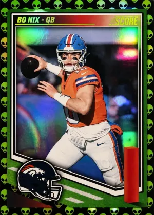 Bo Nix 2025 Panini Score Football Extraterrestrial #253