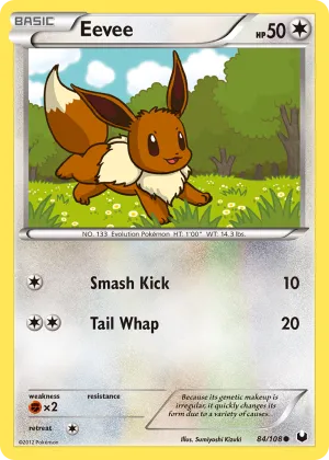 Eevee Pokémon Dark Explorers #84 Reverse Holo