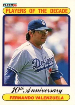 Fernando Valenzuela 1990 Fleer Player Of The Decade Baseball #622