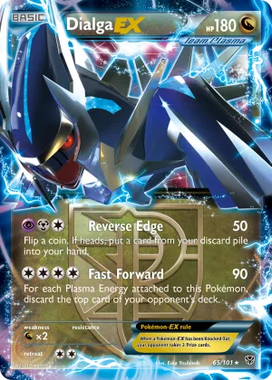 Dialga-EX Pokémon Plasma Blast #65 Holo